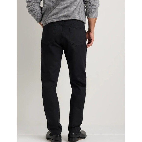 NWT Quince Mens Comfort Stretch Traveler 5-Pocket Pants - Casual Black 35X34 - Picture 13 of 14